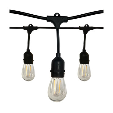12-Light 24 Foot LED String Light Set | Satco at Lightology 12-Light 24 Foot LED String Light Set