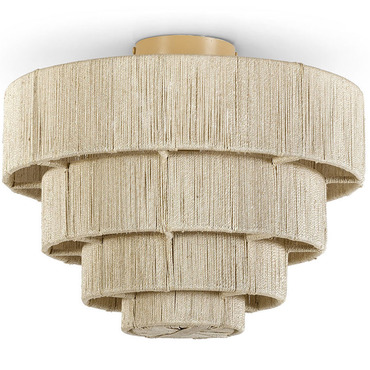 Everly Semi Flush Ceiling Light | Palecek at Lightology Everly Semi Flush Ceiling Light