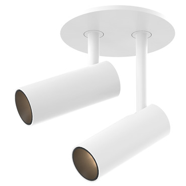 Downey 2 Recessed Adjustable Spot Ceiling Light | Kuzco Lighting at Lightology Downey 2 Recessed Adjustable Spot Ceiling Light