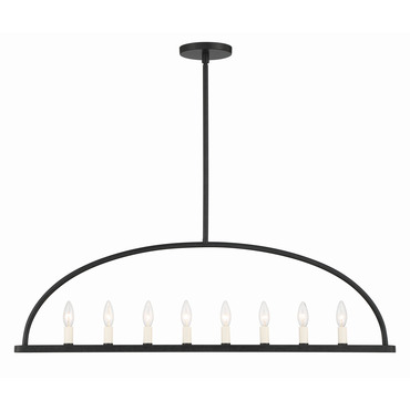 Abbott Linear Chandelier | Crystorama at Lightology Abbott Linear Chandelier