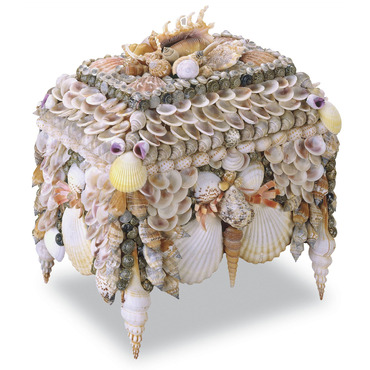 Boardwalk Shell Jewelry Box | Currey and Company at Lightology Boardwalk Shell Jewelry Box
