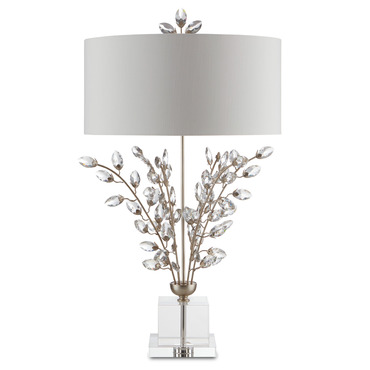 Forget-Me-Not Table Lamp | Currey and Company at Lightology Forget-Me-Not Table Lamp