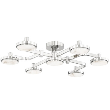 Meander Semi Flush Mount | Hudson Valley Lighting at Lightology Meander Semi Flush Mount