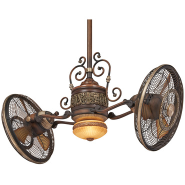 Traditional Gyro Ceiling Fan with Light | Minka Aire at Lightology Traditional Gyro Ceiling Fan with Light