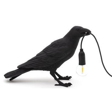 Bird Waiting Outdoor Table Lamp