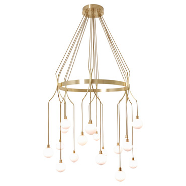 Drape Skirt Round Chandelier | SkLO at Lightology Drape Skirt Round Chandelier