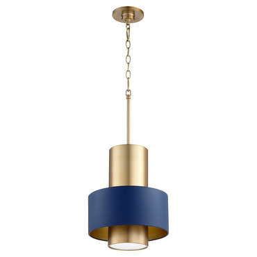 Two-Toned Wide Cylinder Pendant