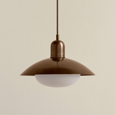 Brass Arundel Mushroom Pendant | In Common With at Lightology Brass Arundel Mushroom Pendant