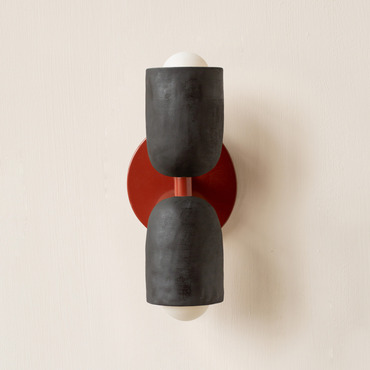 Ceramic Up Down Slim Wall Sconce | In Common With at Lightology Ceramic Up Down Slim Wall Sconce