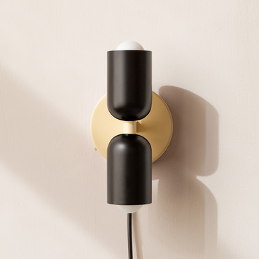 Up Down Plug-In Wall Sconce | In Common With at Lightology Up Down Plug-In Wall Sconce