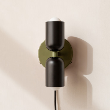 Up Down Plug-In Wall Sconce | In Common With at Lightology Up Down Plug-In Wall Sconce