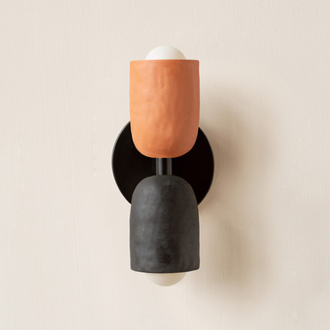 Ceramic Up Down Slim Wall Sconce | In Common With at Lightology Ceramic Up Down Slim Wall Sconce