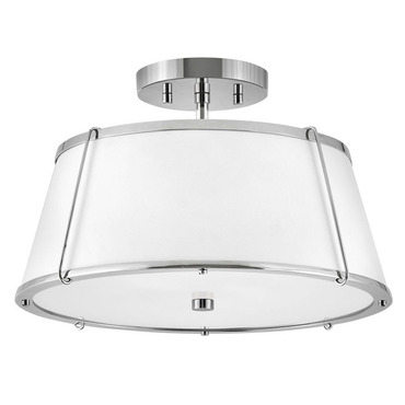 Clarke Semi Flush Ceiling Light | Hinkley Lighting at Lightology Clarke Semi Flush Ceiling Light