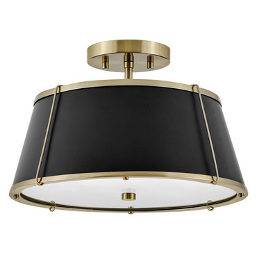 Clarke Semi Flush Ceiling Light | Hinkley Lighting at Lightology Clarke Semi Flush Ceiling Light