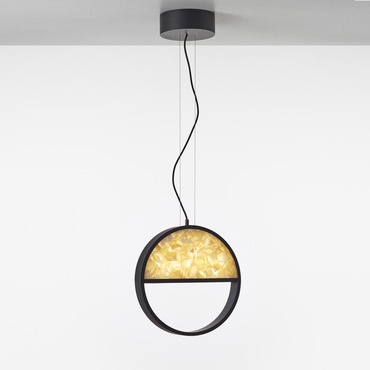 Geometric Half Circle Top Pendant