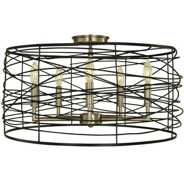 Boca Semi Flush Ceiling Light
