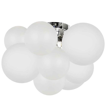 Miles Semi Flush Ceiling Light | Dainolite at Lightology Miles Semi Flush Ceiling Light