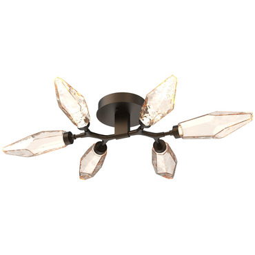 Rock Crystal Semi Flush Ceiling Light | Hammerton Studio at Lightology Rock Crystal Semi Flush Ceiling Light