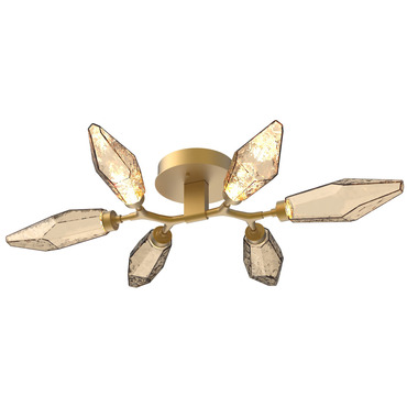 Rock Crystal Semi Flush Ceiling Light