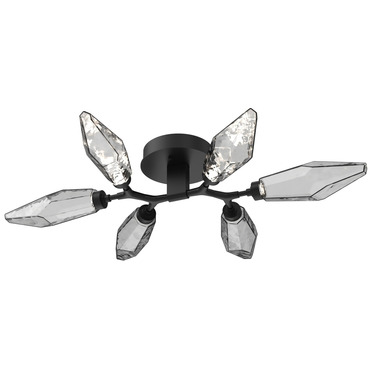 Rock Crystal Semi Flush Ceiling Light