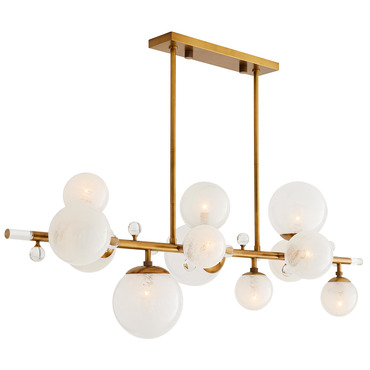Troon Linear Chandelier | Arteriors Home at Lightology Troon Linear Chandelier