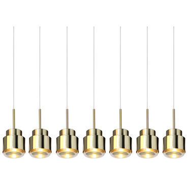 Cupallo Linear Multi Light Pendant | David Pompa at Lightology Cupallo Linear Multi Light Pendant