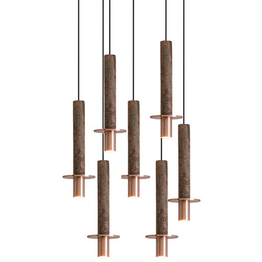 Meta Round Seven Light Pendant | David Pompa at Lightology Meta Round Seven Light Pendant