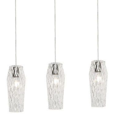 Candace 3 Light Linear Pendant | AFX at Lightology Candace 3 Light Linear Pendant