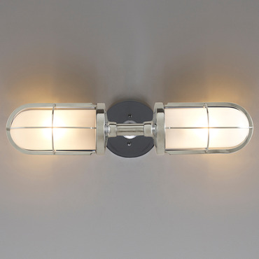 Weatherproof Ship Double Wall Sconce