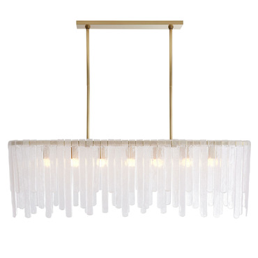Leighton Linear Chandelier | Arteriors Home at Lightology Leighton Linear Chandelier