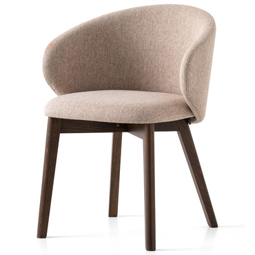 Tuka Crossweave Wooden Base Armchair | Connubia at Lightology Tuka Crossweave Wooden Base Armchair