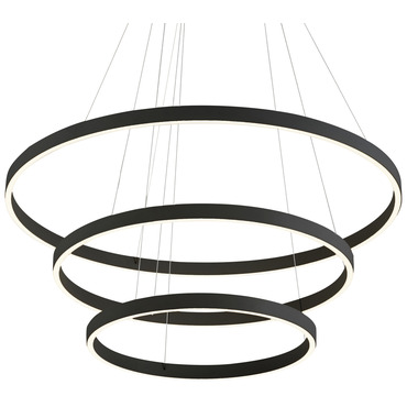 Cerchio Three Tier Chandelier | Kuzco Lighting at Lightology Cerchio Three Tier Chandelier