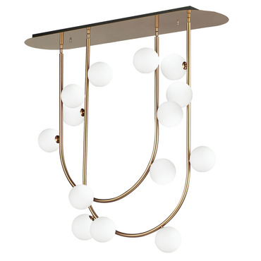 Contour Linear Double Ceiling Light | Studio M at Lightology Contour Linear Double Ceiling Light