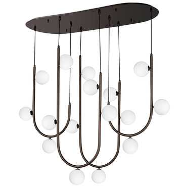 Contour 16-Light Pendant | Studio M at Lightology Contour 16-Light Pendant