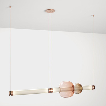 Luna Linear Chandelier | Gabriel Scott at Lightology Luna Linear Chandelier