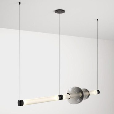 Luna Linear Chandelier | Gabriel Scott at Lightology Luna Linear Chandelier