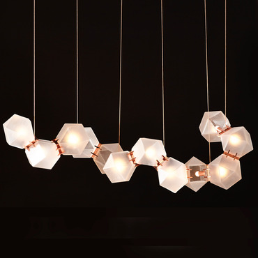 Welles Linear Chandelier | Gabriel Scott at Lightology Welles Linear Chandelier
