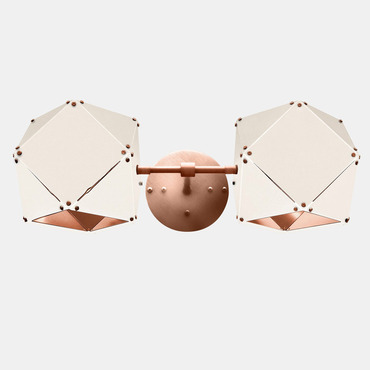 Welles Steel Double Wall Sconce | Gabriel Scott at Lightology Welles Steel Double Wall Sconce