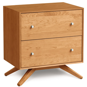 Astrid Two Drawer Nightstand | Copeland Furniture at Lightology Astrid Two Drawer Nightstand
