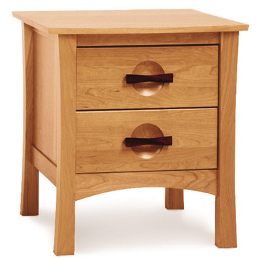 Berkeley Two Drawer Nightstand | Copeland Furniture at Lightology Berkeley Two Drawer Nightstand