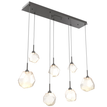 Gem Linear 7-Light Multi Light Pendant | Hammerton Studio at Lightology Gem Linear 7-Light Multi Light Pendant