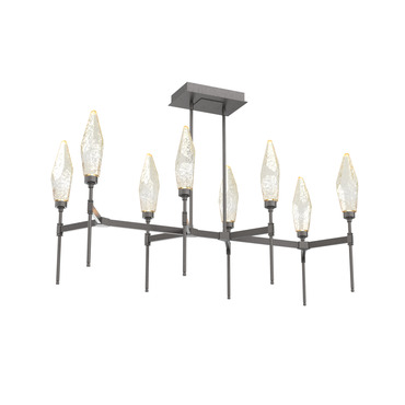 Rock Crystal Linear Chandelier