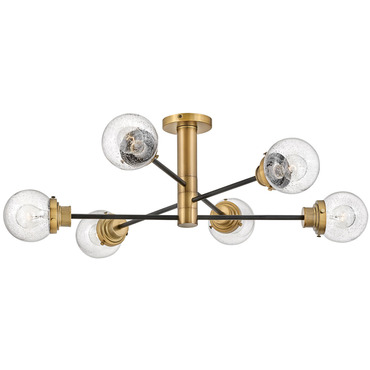 Poppy Semi Flush Ceiling Light