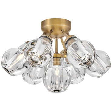 Elise Semi Flush Ceiling Light | Fredrick Ramond at Lightology Elise Semi Flush Ceiling Light