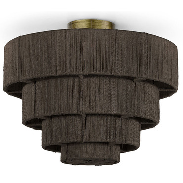 Everly Semi Flush Ceiling Light | Palecek at Lightology Everly Semi Flush Ceiling Light