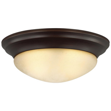 Nash Amber Flush Ceiling Light | Generation Lighting at Lightology Nash Amber Flush Ceiling Light