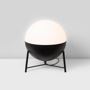 Half Table Lamp w/ Tripod Base | ZANEEN design at Lightology Half Table Lamp w/ Tripod Base