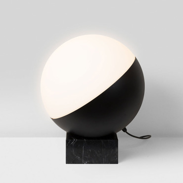 Half Table Lamp with Square Base | ZANEEN design at Lightology Half Table Lamp with Square Base