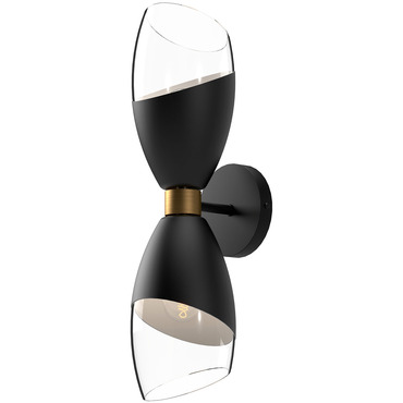 Capri Double Wall Sconce | Alora Mood at Lightology Capri Double Wall Sconce