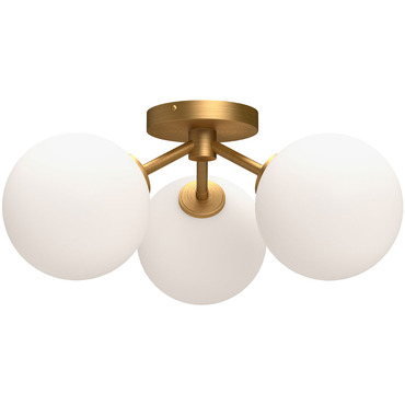 Cassia Semi Flush Ceiling Light | Alora at Lightology Cassia Semi Flush Ceiling Light